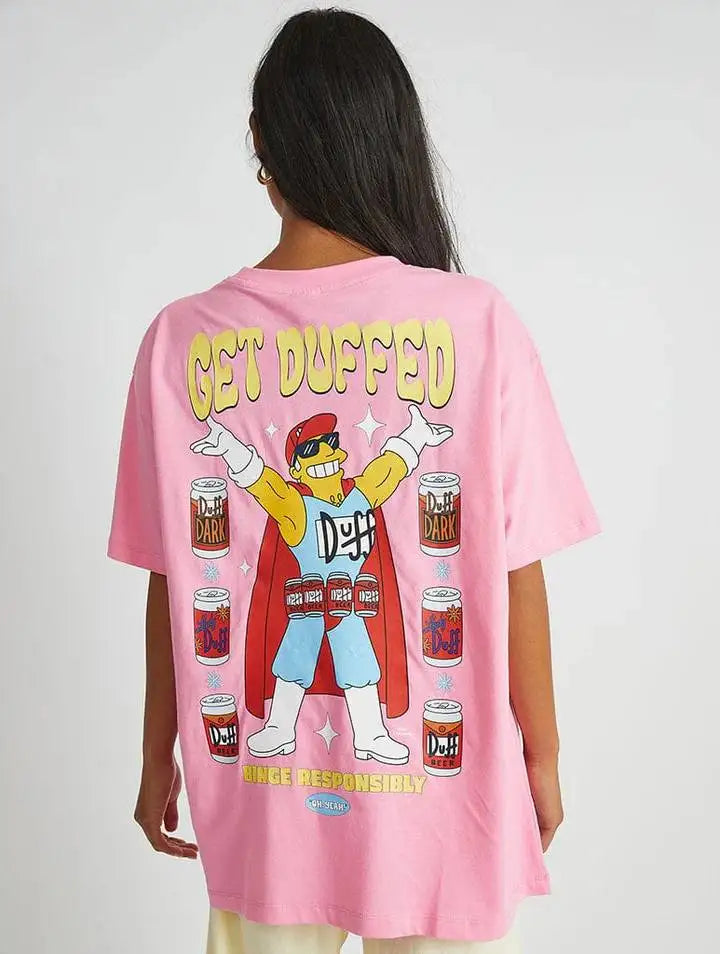 Simpsons Womens T-Shirt - Get Duffed (ONLINE ORDER ONLY)