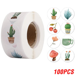 100-500pcs Cartoon Animal Children Sticker Label Thank You Cute Toy Game Sticker DIY Gift Sealing Label Decoration Supplies (Online Order Only)