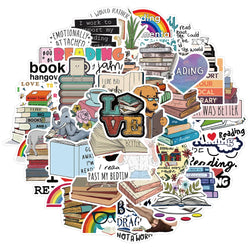 50/100PCS/SET I love reading Vinyl Decal Stickers Premium Waterproof Die Cut Matte Sticker Best Friend Gifts (Online Order Only)