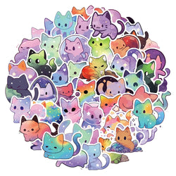 Cute Animal Cat Stickers Waterproof Decal Laptop Motorcycle Luggage Snowboard Fridge Car (ONLINE ORDER ONLY)