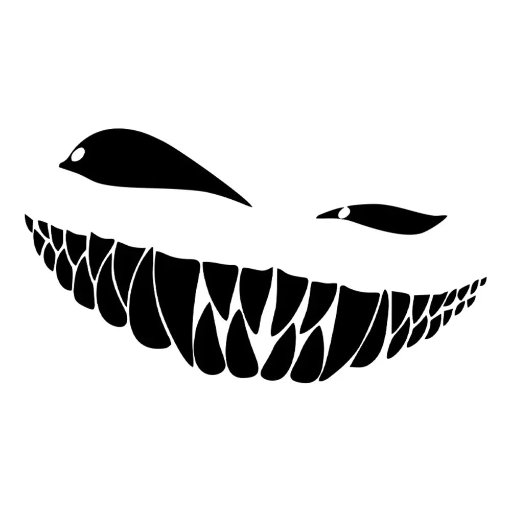 Demon Smiling Face Car Stickers RearWindshield Car Sticker Funny Auto BodvStyling Decoration Window Sticker VinyWaterproof (Online Order Only)