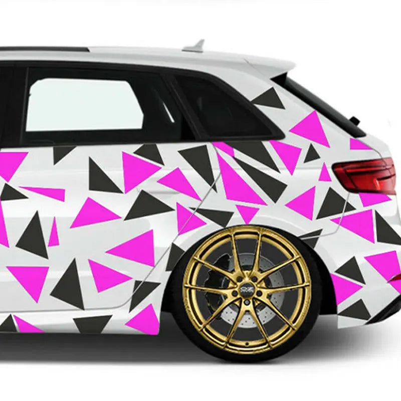 Triangle Car Sticker Decoration Side External Accessories Camouflage Kit Wrap Camo Tuning Styling Waterproof Vinyl Decals (ONLINE ORDER ONLY)