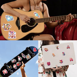 50pcs New Year Merry Christmas Stickers Santa Claus Snowman Children Gift Decal Skateboard Suitcase Sticker for Kids﻿ (ONLINE ORDER ONLY)