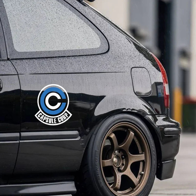 CAPSULE CORP DECAL,bulma logo,anime cartoon decal,high quality sticker for cars trucks !For a Unique look! (ONLINE ORDER ONLY)