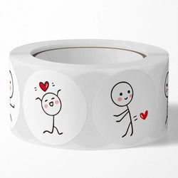 100-500Pcs Stickers Love Labels for Wedding  Valentine's Day Holiday Gift Decoration Envelope Sealing Stickers Scrapbooking (ONLINE ORDER ONLY)