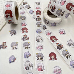 500pcs/Roll Honkai Impact 3 Game Cartoon Sealing Sticker DIY PVC Laptop Decals Decoration Stiker Reward Gift Toys (Online Order Only)
