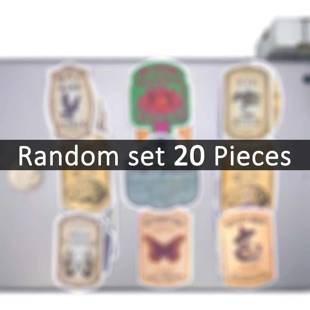 20/30/50Pieces Funny Witch Brew Retro Alchemy Magic Potion Stickers for Bottle Glass Cup Phone Luggage Scrapbook Laptop Sticker (Online Order Only)