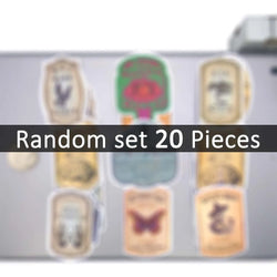 20/30/50Pieces Funny Witch Brew Retro Alchemy Magic Potion Stickers for Bottle Glass Cup Phone Luggage Scrapbook Laptop Sticker (Online Order Only)
