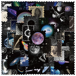 50PCS Universe Planet Stickers Aesthetic DIY Scrapbooking Supplies (ONLINE ORDER ONLY)