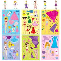 Princess Make A Face Puzzle Stickers - Kids DIY Educational Toy (Online Order Only)