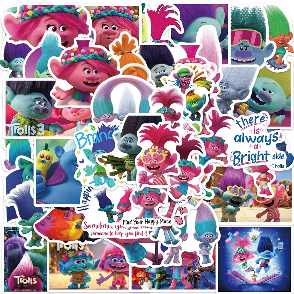 50pcs Retro Magic Genie Stickers For DIY Suitcase Water Bottle Phone Laptop Guitar Car Motorcycle Skateboard Vintage Sticker (Online Order Only)