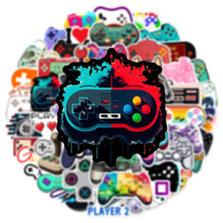 10/30/50PCS Cool Vintage Joystick Gamepad Stickers DIY Skateboard Laptop Notebook Phone Car Bike PVC Waterproof Sticker Kids Toy (Online Order Only)
