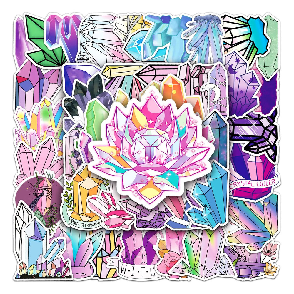 50Pcs Cute Waterproof Vinyl Stickers for Skateboard Snowboard (Online Order Only)