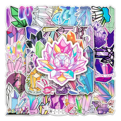 50Pcs Cute Waterproof Vinyl Stickers for Skateboard Snowboard (Online Order Only)