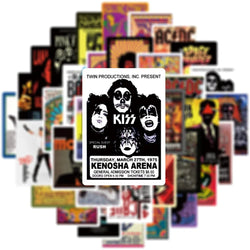 Rock Music Concert and Touring Band Poster Sticker Pack (ONLINE ORDER ONLY)