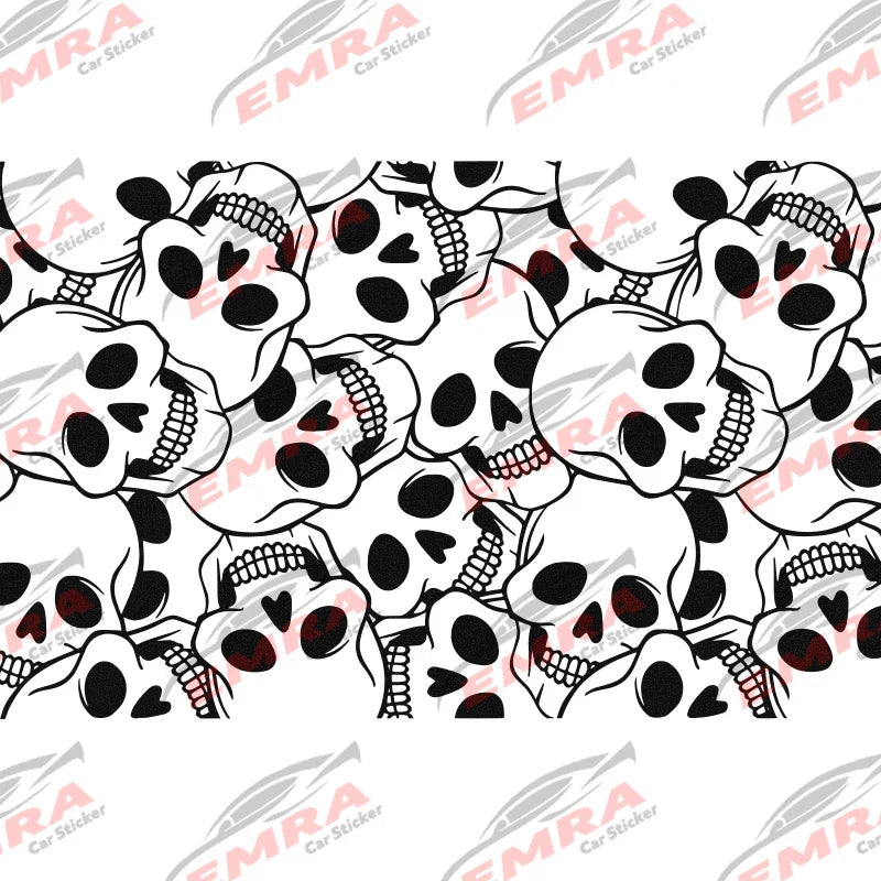 Fear Skull Quarter Window Car Sticker Suitable for Most Vehicles Decoration Die Cutting Accessories Waterproof Vinyl Decals (ONLINE ORDER ONLY)