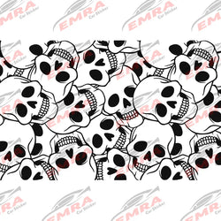 Fear Skull Quarter Window Car Sticker Suitable for Most Vehicles Decoration Die Cutting Accessories Waterproof Vinyl Decals (ONLINE ORDER ONLY)