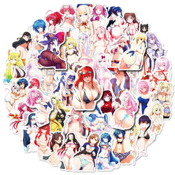 Anime Hentai Stickers Kawaii Bunny Girl Waifu Decals for Phone, Skateboard, Laptop, Bike, Guitar (Online Order Only)