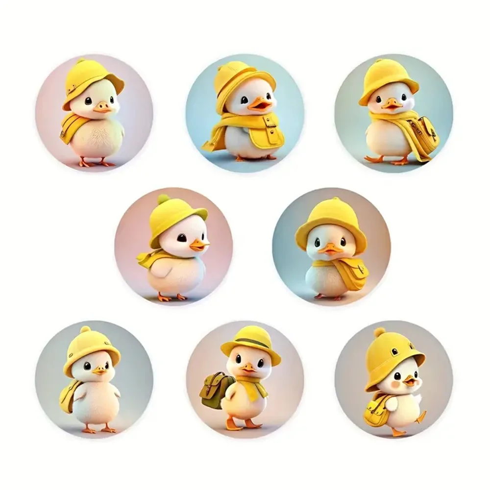 100-500pcs Lovely Duck Stickers Reward Self Adhesive Seal Lables For Scrapbooking Cards Handmadek,  Stationery Stickers (ONLINE ORDER ONLY)