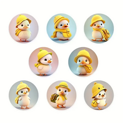 100-500pcs Lovely Duck Stickers Reward Self Adhesive Seal Lables For Scrapbooking Cards Handmadek,  Stationery Stickers (ONLINE ORDER ONLY)