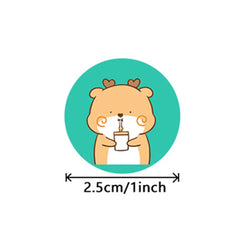 100-500pcs Cute Animal Reward Stickers For School Teacher Stationery Supplies Children's Party Gift Decoration Label (Online Order Only)