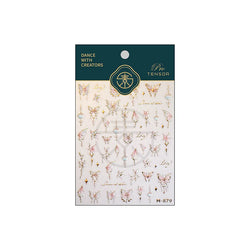 Butterfly Peach Blossom Flowers Lantern Star Tassel Pendant Gold Hot Stamping Self Adhesive Nail Art Stickers Manicure Decals (ONLINE ORDER ONLY)