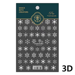 Bowknot Glove Socks Elk House Gingerbread Man Self Adhesive Nail Art Stickers Snowflake Christmas Tree Rhinestone Manicure Decal (Online Order Only)