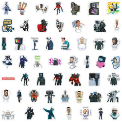 10/30/50PCS Skibidi Toilet Cartoon Stickers Funny Game Decals Waterproof Skateboard Phone Bike Laptop Fridge Graffiti Kids Toy (ONLINE ORDER ONLY)