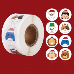 100-500pcs Merry Christmas Holiday Decoration Sticker 2.5cm Party Gift Baking Seal Sticker Invitation Letter Envelope Sticker (ONLINE ORDER ONLY)