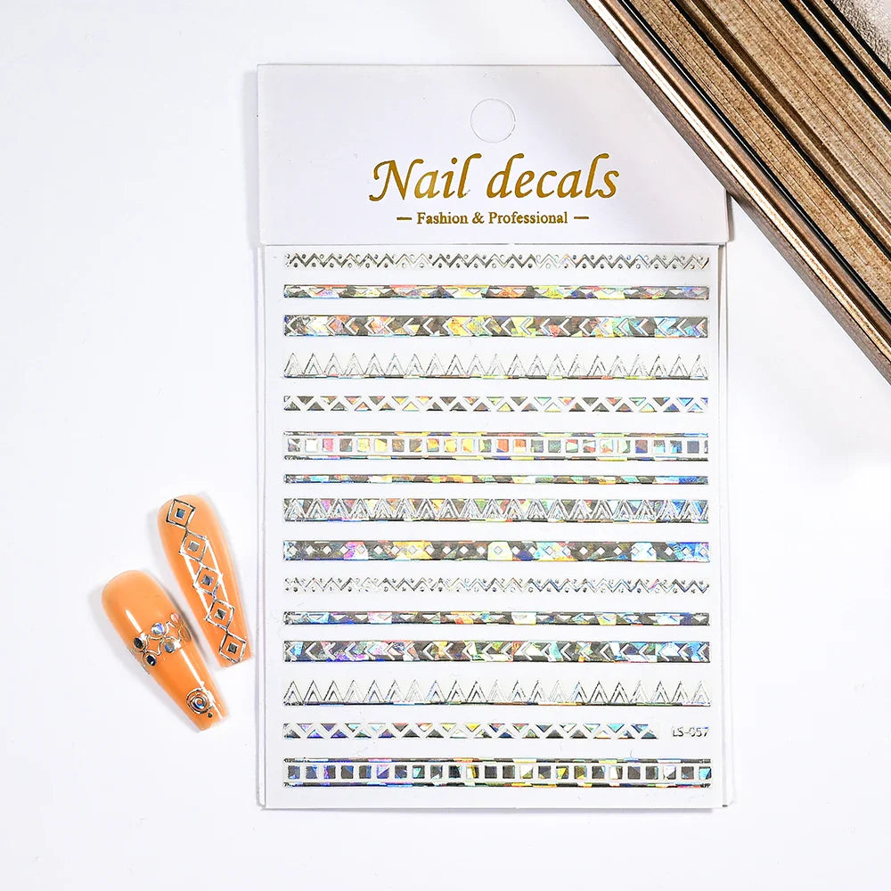 1PC Heart Love Design 3D Nail Art Sticker English Letter Self-Adhesive Slider Valentine's Day DIY Manicure Tips Accessories Tool (ONLINE ORDER ONLY)