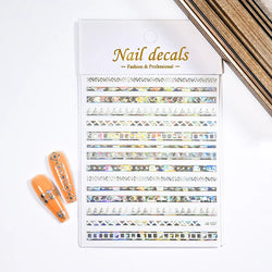 1PC Heart Love Design 3D Nail Art Sticker English Letter Self-Adhesive Slider Valentine's Day DIY Manicure Tips Accessories Tool (ONLINE ORDER ONLY)