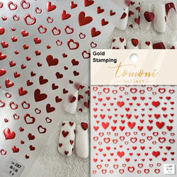 Colored Crystal Star Love Heart Shiny Silver Hollowed Smudging Rainbow Flower Jelly Embossed Nail Art Stickers Manicure Decals (ONLINE ORDER ONLY)