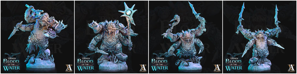3D Printed Archvillain Games Shakarkha Juggernauts The Trench Blood In the Water 28 32mm D&D (Online Only)