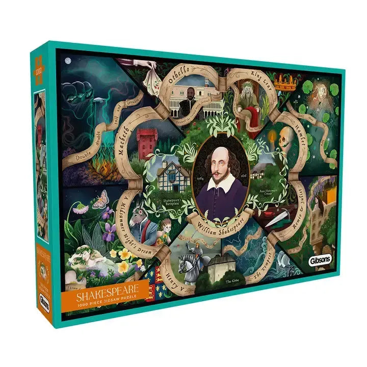 Shakespeare 1000 Piece Jigsaw Puzzle Gibsons (ONLINE ORDER ONLY)
