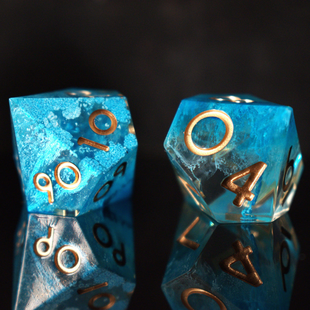 PRE-ORDER || Shape of Water Sharp-Edged Resin Dice Set