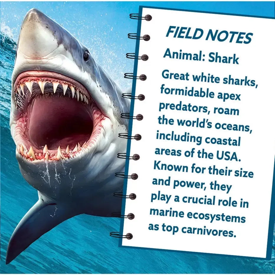 Shark 100 Piece Shaped Mini Jigsaw Puzzle MasterPieces (ONLINE ORDER ONLY)