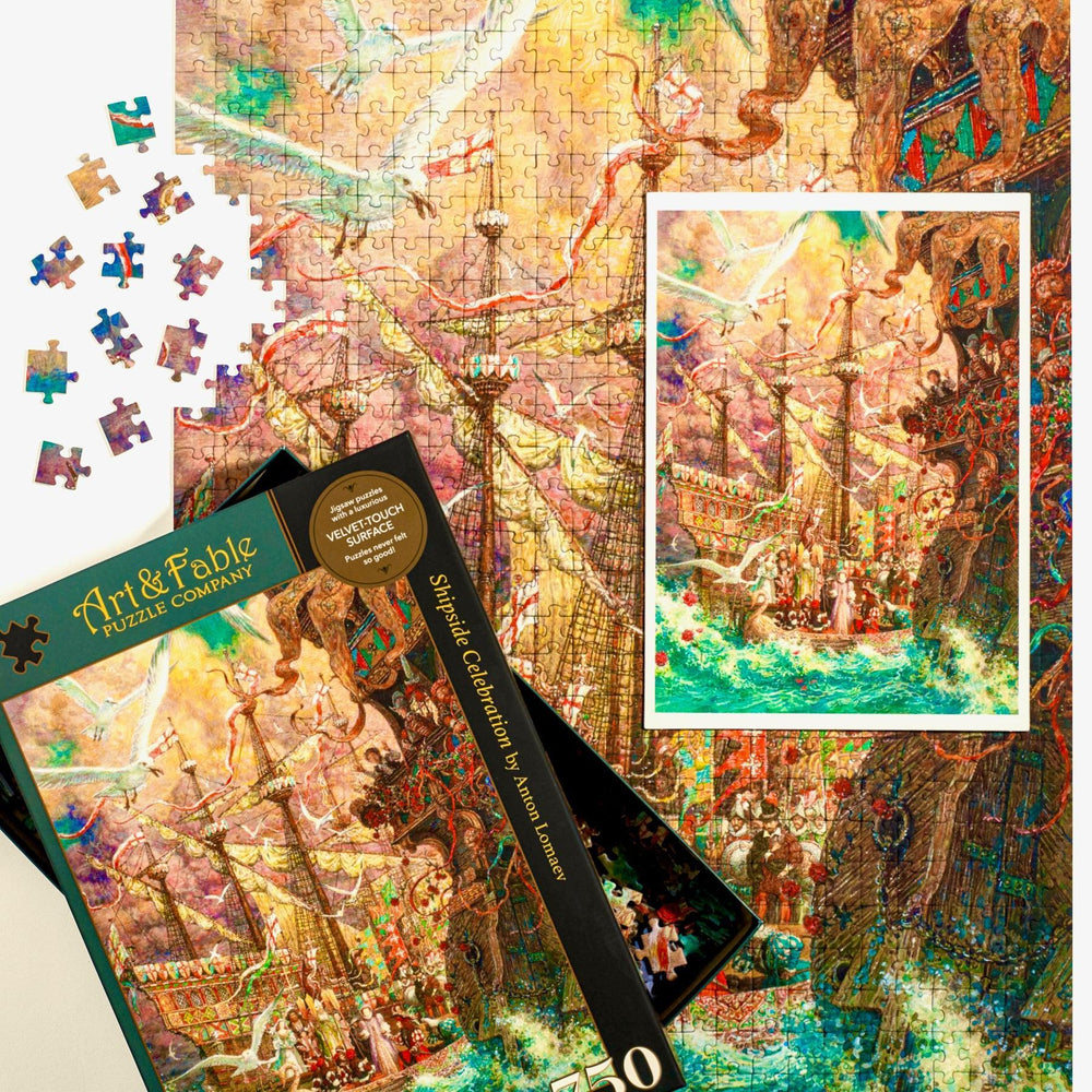 Shipside Celebration 750 Piece Premium Jigsaw Puzzle Art & Fable (ONLINE ORDER ONLY)