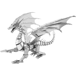 Silver Dragon Premium 3D Steel Model Kit Metal Earth