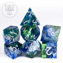 Silver Shores (Handmade) - 7 Dice Set (ONLINE ORDER ONLY)