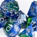 Silver Shores (Handmade) - 7 Dice Set (ONLINE ORDER ONLY)