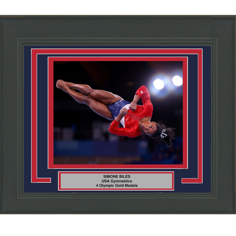 Framed Simone Biles Team USA 8x10 Gymnastics Photo (ONLINE ORDER ONLY)