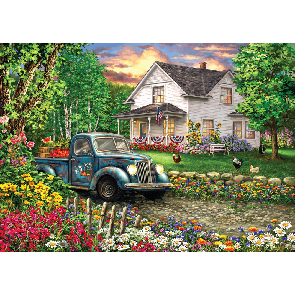 Simpler Times 500 Piece Jigsaw Puzzle in Shaped Box Springbok (ONLINE ORDER ONLY)