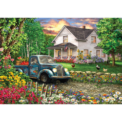 Simpler Times 500 Piece Jigsaw Puzzle in Shaped Box Springbok (ONLINE ORDER ONLY)
