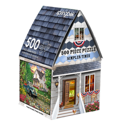 Simpler Times 500 Piece Jigsaw Puzzle in Shaped Box Springbok (ONLINE ORDER ONLY)