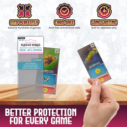 "Space Base" Compatible Card Sleeves (40x89mm) 110 Pack, 60 Micron, SKS-8817