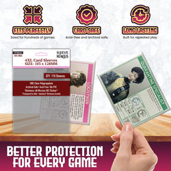 4XL Game Card Sleeves (103x128mm) 110 Pack, 60 Micron, SKS-8834