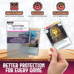 "Mega Civilization" Compatible Sleeves (75x105mm)  110 pack, 60 Micron, SKS-8845