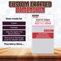 "Yucatan" Card Sleeves (54x80mm) 110 Pack, 60 Micron, SKS-8806