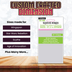 "Chimera" Standard USA Card Sleeves (57.5x89mm) 110 Pack, 60 Micron, SKS-8808