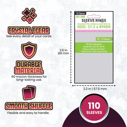 "Chimera" Standard USA Card Sleeves (57.5x89mm) 110 Pack, 60 Micron, SKS-8808